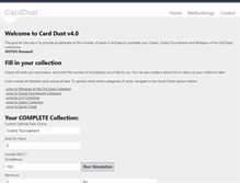 Tablet Screenshot of carddust.com